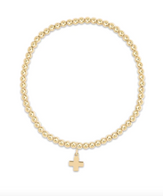 Load image into Gallery viewer, 3mm Classic Gold Cross Gold Charm

