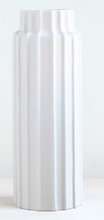 Load image into Gallery viewer, Ceramic Cylinder White Vase- Tall