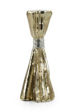 Load image into Gallery viewer, Taut Metal Candleholder, Medium Gold