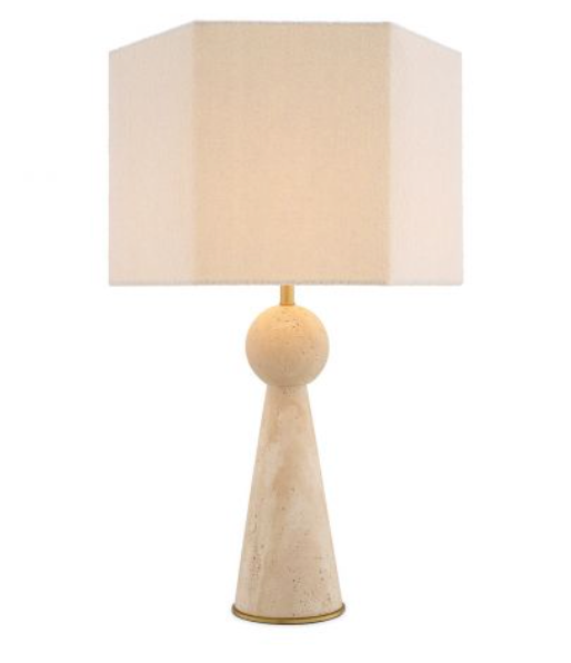 Table Lamp Novak Travertine