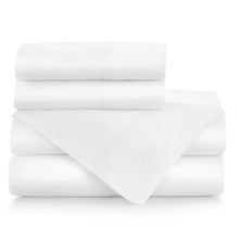 Load image into Gallery viewer, Soprano Sateen King Sheet Set -White