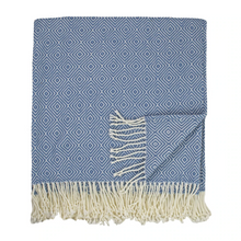 Load image into Gallery viewer, Arches Throw blends soft yarns in 2 colorways for a soothing pattern
