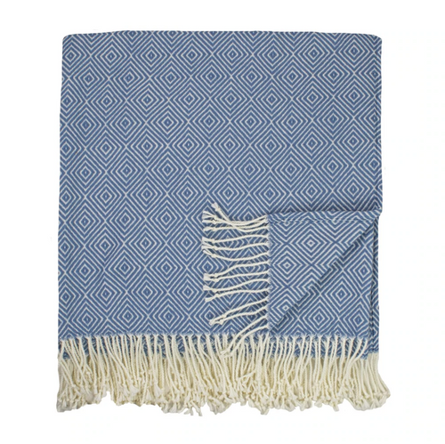 Arches Throw blends soft yarns in 2 colorways for a soothing pattern