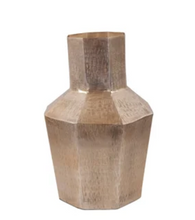 Load image into Gallery viewer, Etched Crossways Faceted Vase
