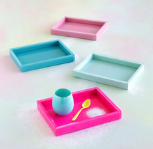 Load image into Gallery viewer, Light Pink - Glass Tray 9.25x12
