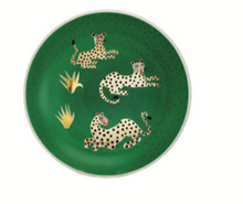 Load image into Gallery viewer, Giant Shallow Bullet Bowls Leopard Green
