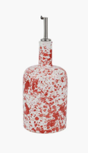 Load image into Gallery viewer, Red Splatter Olive Oil Bottle
