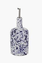 Load image into Gallery viewer, Cobalt Splatter Olive Oil Bottle

