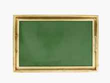 Load image into Gallery viewer, Green &amp; Gold Med Rect Tray
