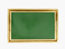 Load image into Gallery viewer, Green &amp; Gold Large Rect Tray
