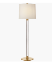 Load image into Gallery viewer, Riga Buffet Lamps - Crystal / Brass
