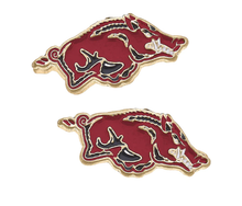 Load image into Gallery viewer, Arkansas Razorbacks Enamel Stud Earrings
