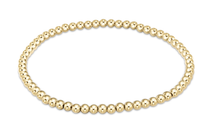 Load image into Gallery viewer, 3mm Classic Gold Bead Bracelet
