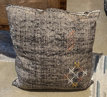 Load image into Gallery viewer, 24x24 Brown Kilim Pillow
