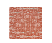 Load image into Gallery viewer, 22x22 Fretwork Pillow w/ Trim - Melon
