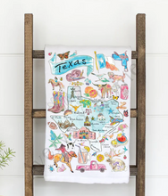 Load image into Gallery viewer, Texas State Map Tea Towel
