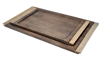 Load image into Gallery viewer, Leaon Natural Wood Tray 27&quot;
