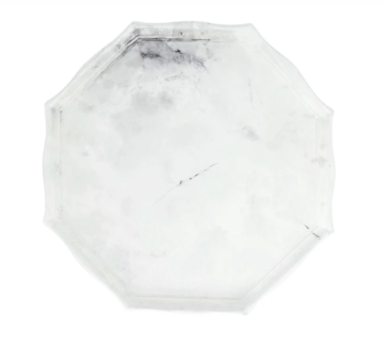 Florentine Wooden Marble Octagonal Tray
