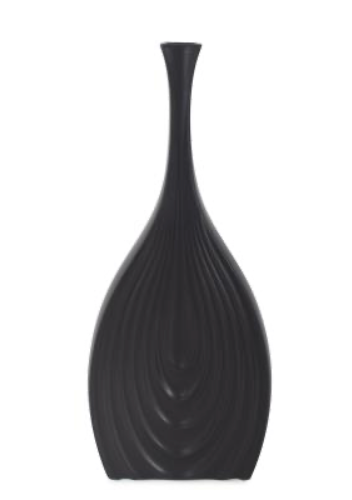 Black Onion Tall Vase