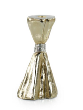 Load image into Gallery viewer, Taut Metal Candleholder, Small Gold
