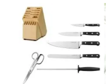 Midnight Forged 7pc Knife Block set