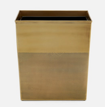 Load image into Gallery viewer, Hagen Wastebasket Antique Brass
