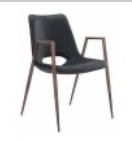 Load image into Gallery viewer, Desi Dining Chair Blk
