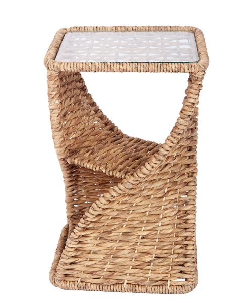 Isla Woven Water Hyacinth Table