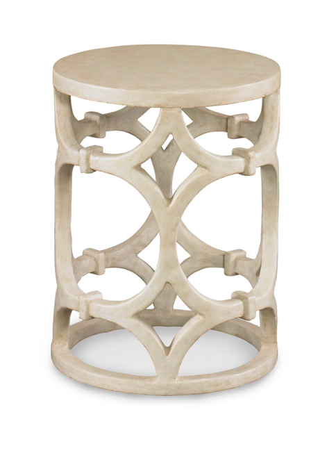 Wolfgang Side Table, White Gesso