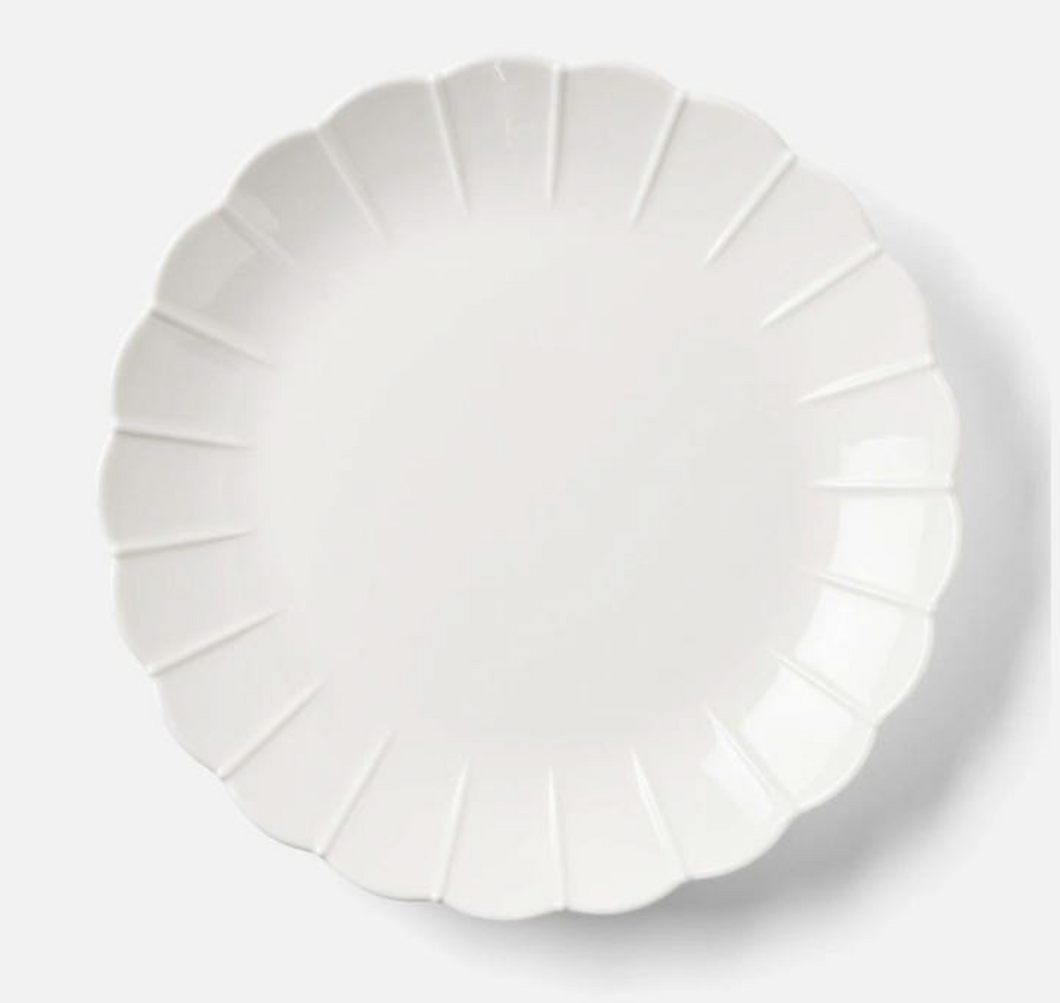 Iris White Melamine Dinner Plate