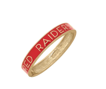 Texas Tech Red Raiders Enamel Hinge Bangle in Scarlet