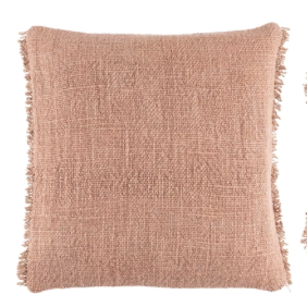 Griffin Linen Nude Pillow - 22x22