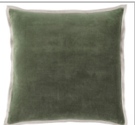 Load image into Gallery viewer, Gehry Velvet / Linen Sage Pillow - 22x22
