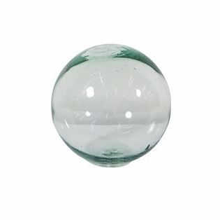 4in clear glass ball. Class decor. Recycled glass ball. Luxury tabletop decor.