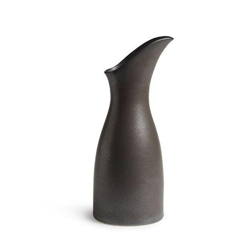 Barre Pitcher for lemonade, water, iced tea or even fresh-cut flowers, this contemporary pottery pitcher