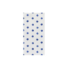 Load image into Gallery viewer, Blue, Papersoft Napkins Dot Cocktail Napkins are highly absorbent and made of a fibrous material (spunlace) in Italy. 
