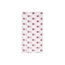 Load image into Gallery viewer, Papersoft Napkins Dot Cocktail Napkins are highly absorbent and made of a fibrous material (spunlace) in Italy. Red
