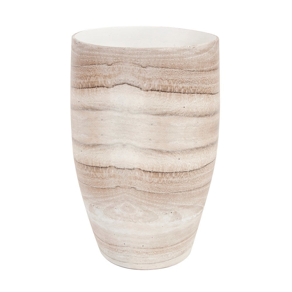 ceramic vase features a tapered design, wedding gift, home decor