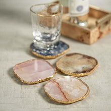 Load image into Gallery viewer, Luxury men&#39;s gift set, coasters set of 4, Agate
