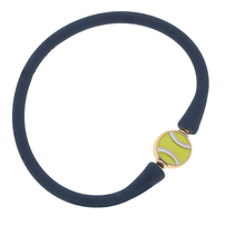 Load image into Gallery viewer, Tennis Bead Silicone Bracelet - Navy
