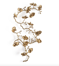 Load image into Gallery viewer, Brass Orchid Wall Sculpture
