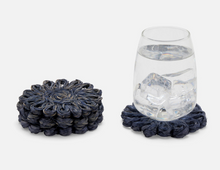 Load image into Gallery viewer, Teigan, Navy, Floral Coasters
