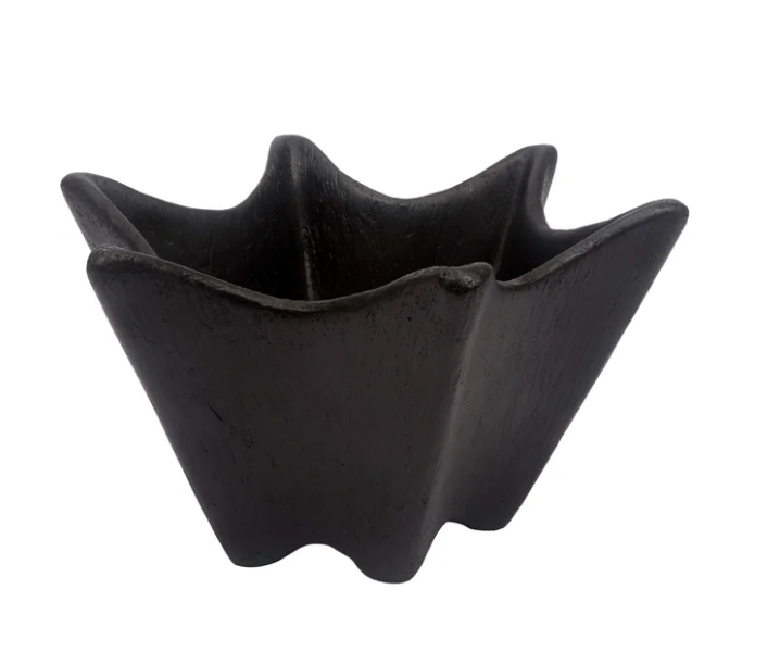 Black Gesso Decorative Bowl