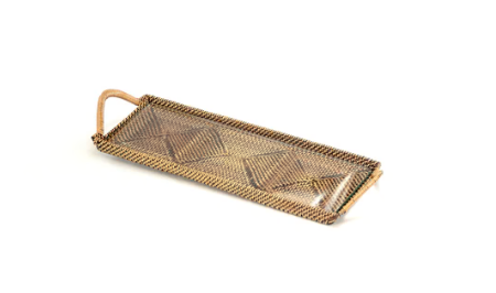 Slim Rectangular Glass Tray, Small