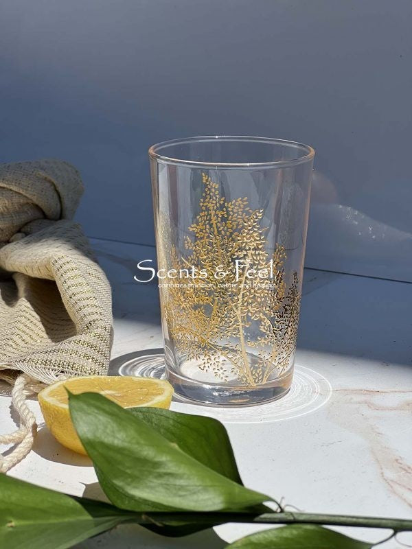 Olive Tree Tea Glass