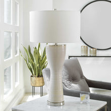 Load image into Gallery viewer, Porcelain / Acrylic Table Lamp
