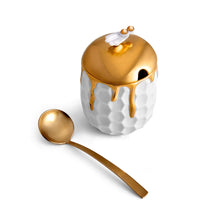Load image into Gallery viewer, Beehive Honey Pot + Spoon
