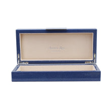Load image into Gallery viewer, Blue Shagreen Box, high end home decor, luxury gift giving
