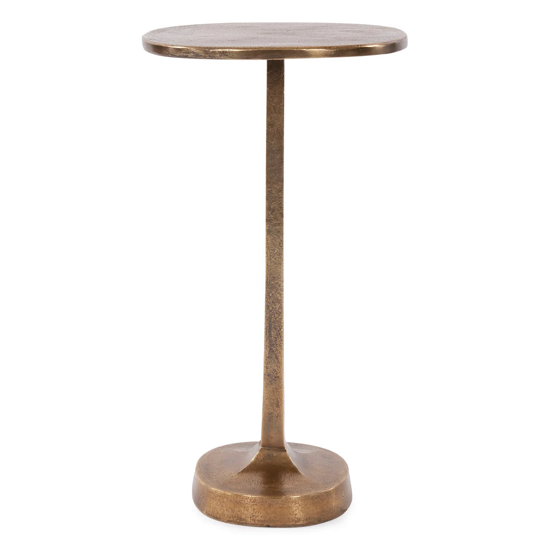 Brass cast martini side table