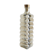 Load image into Gallery viewer, Tall brass vase. Luxury vase. Ribbed/bubble vase. 
